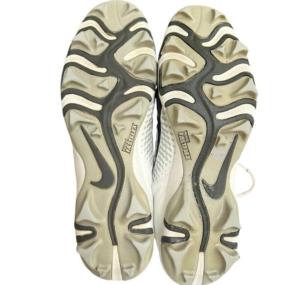 Nike Alpha Menace 2 Shark Football Cleats White Size 11.5 AQ7653-100 - Picture 12 of 13